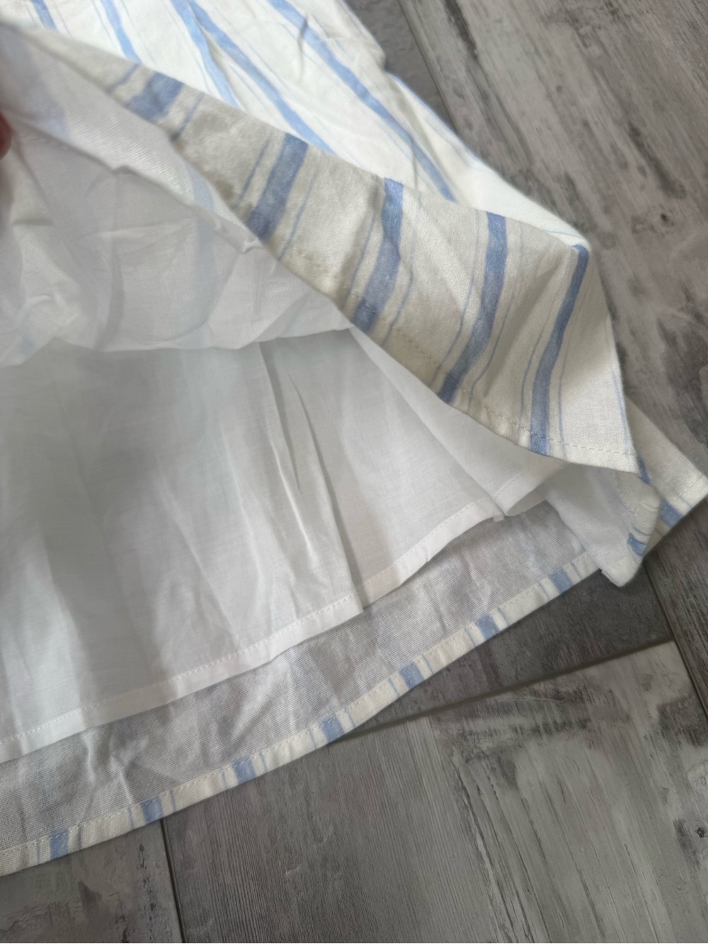 Princess Polly Monterrat Blue Stripe Cotton Mini Dress NWT US 2 Cottagecore - Picture 4 of 13